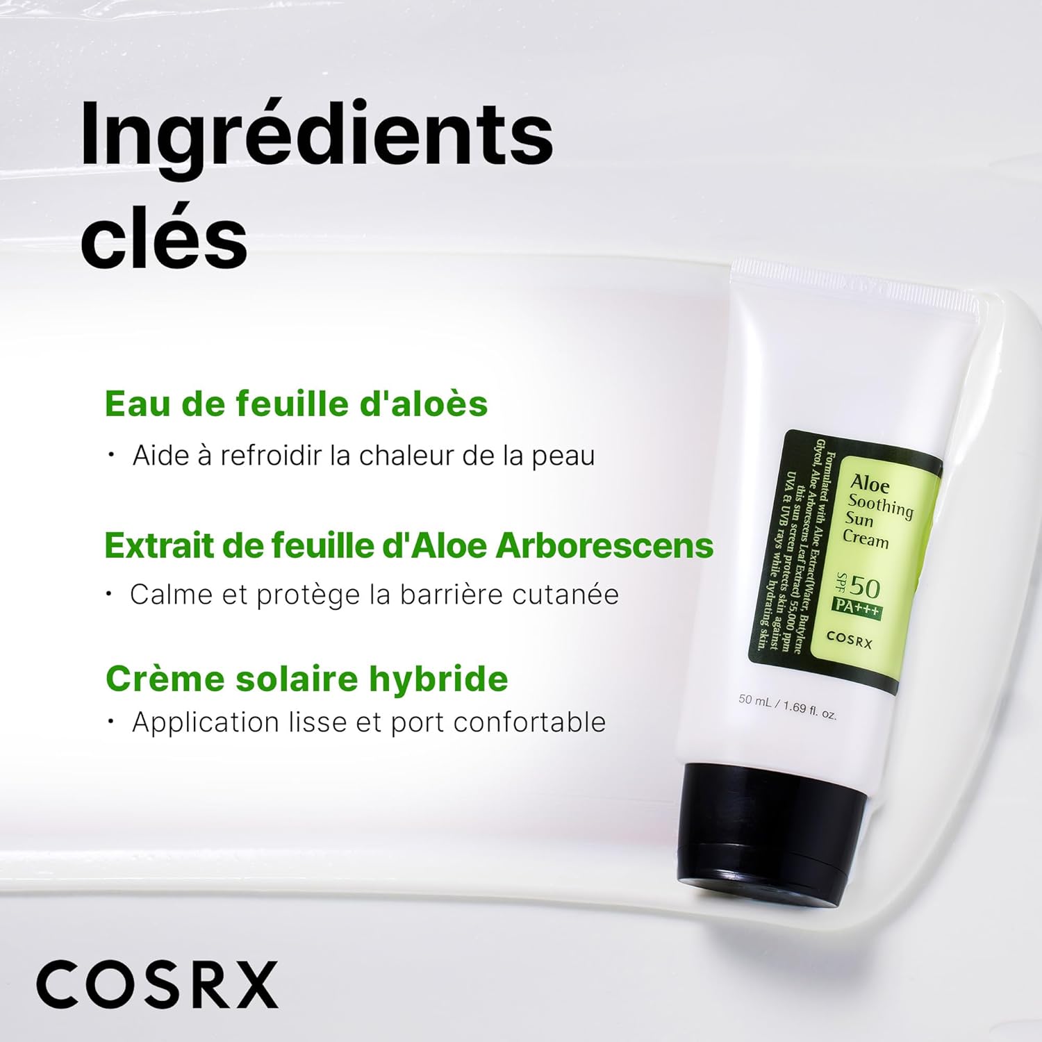Cosrx Aloe Soothing Sun Cream(SPF50)Pa+++ 50ml