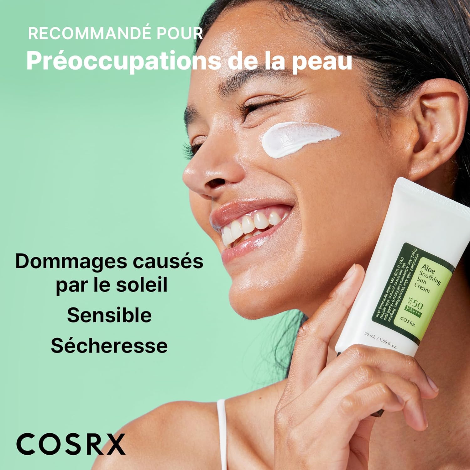 Cosrx Aloe Soothing Sun Cream(SPF50)Pa+++ 50ml