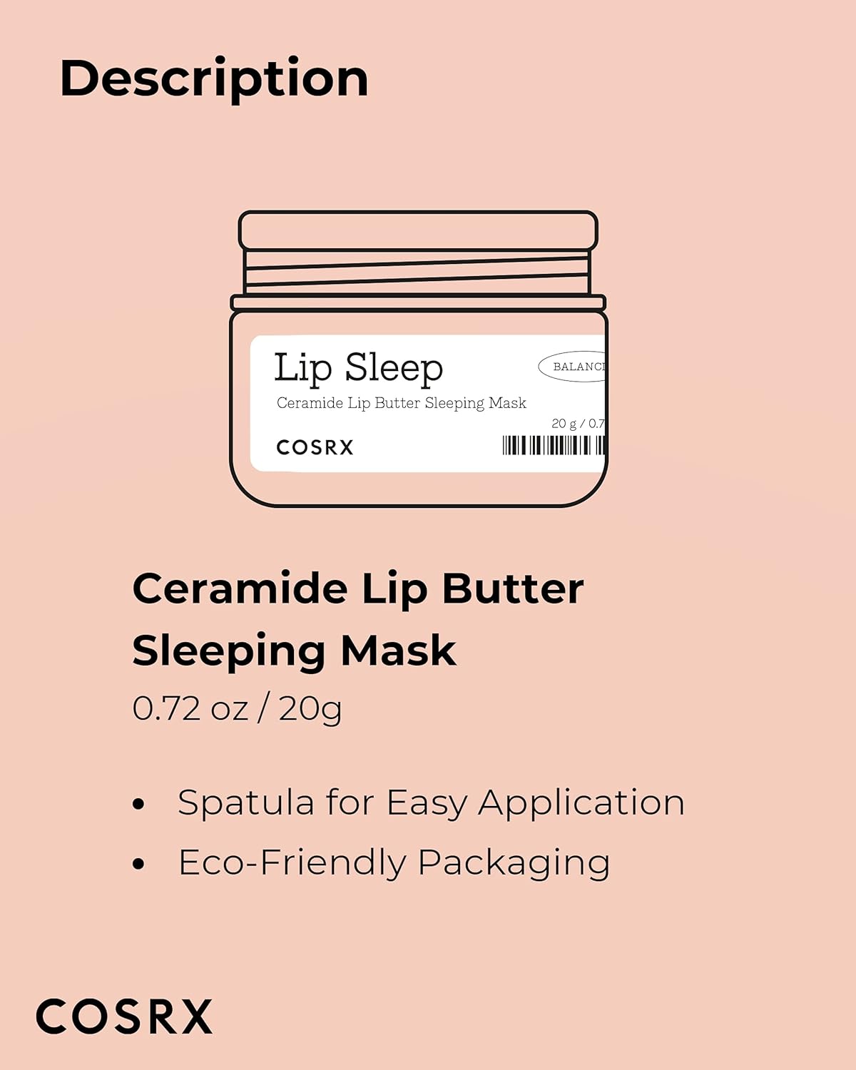 Cosrx Balancium Ceramide Lip Butter Sleeping Mask 20g