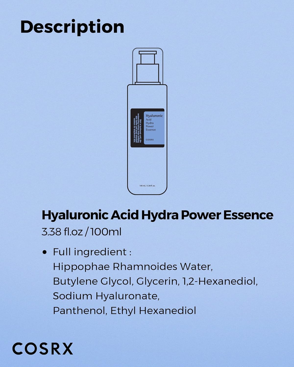 Cosrx Hyaluronic Acid Hydra Power Essence 100ml