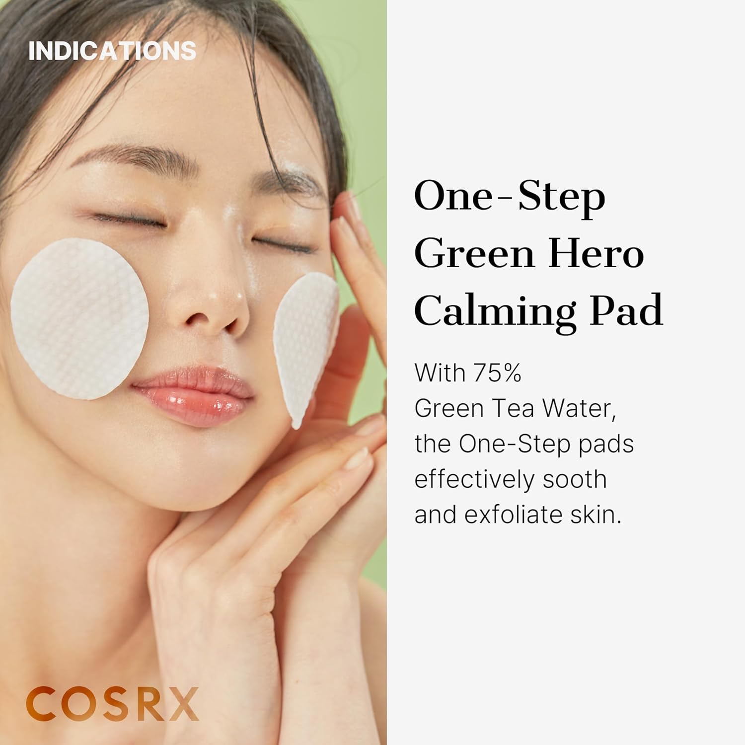 Cosrx One Step Green Hero Calming Pad (70 Pads) 140ml