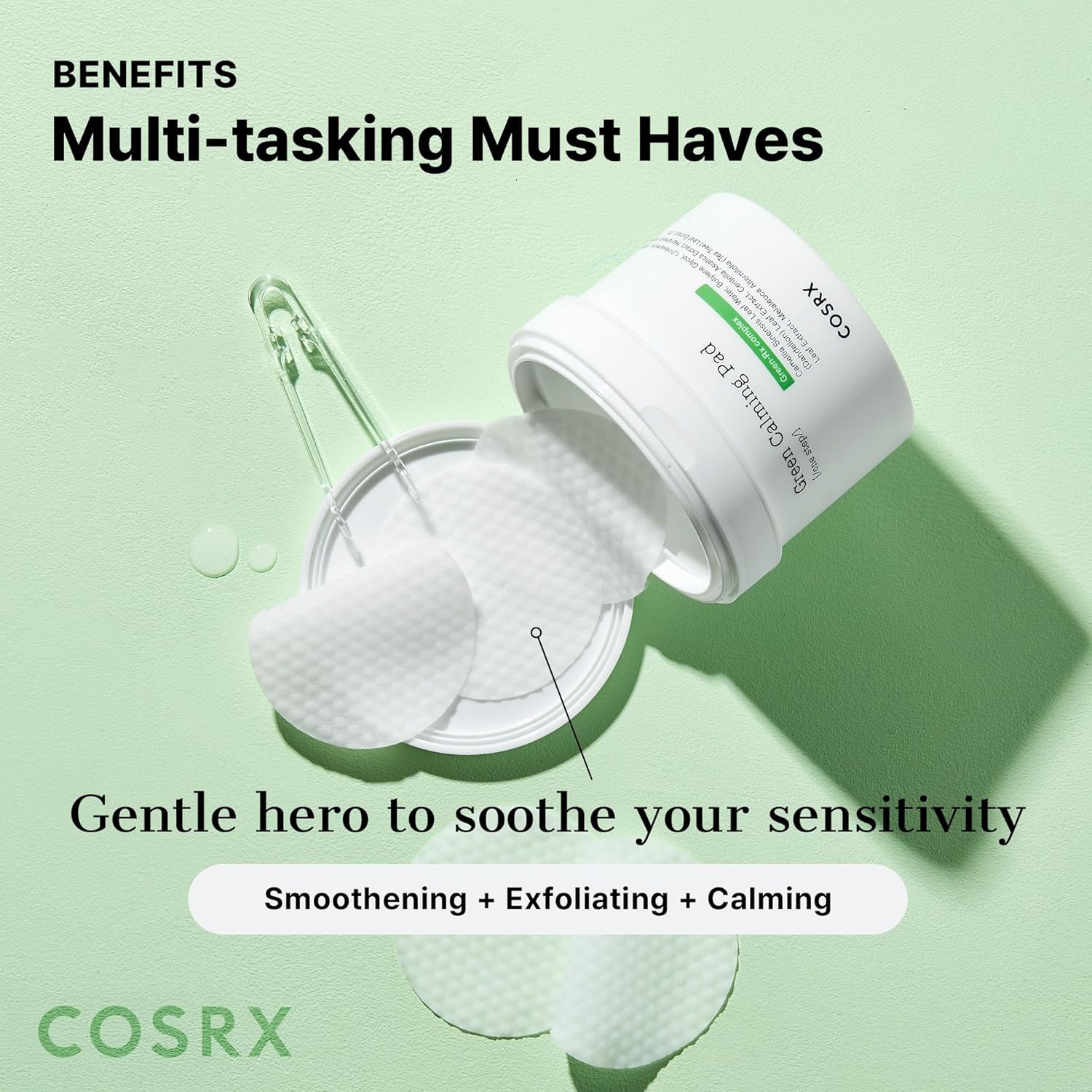 Cosrx One Step Green Hero Calming Pad (70 Pads) 140ml