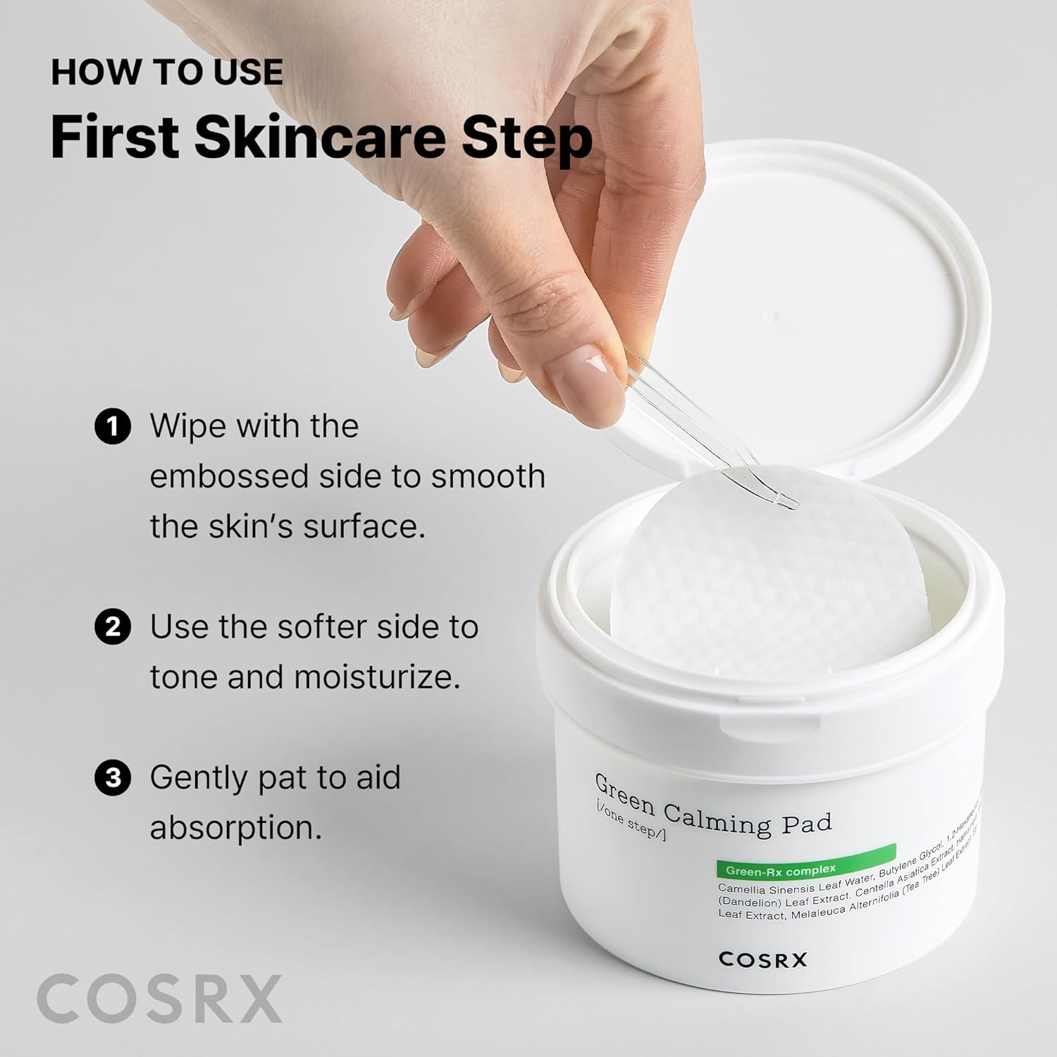 Cosrx One Step Green Hero Calming Pad (70 Pads) 140ml