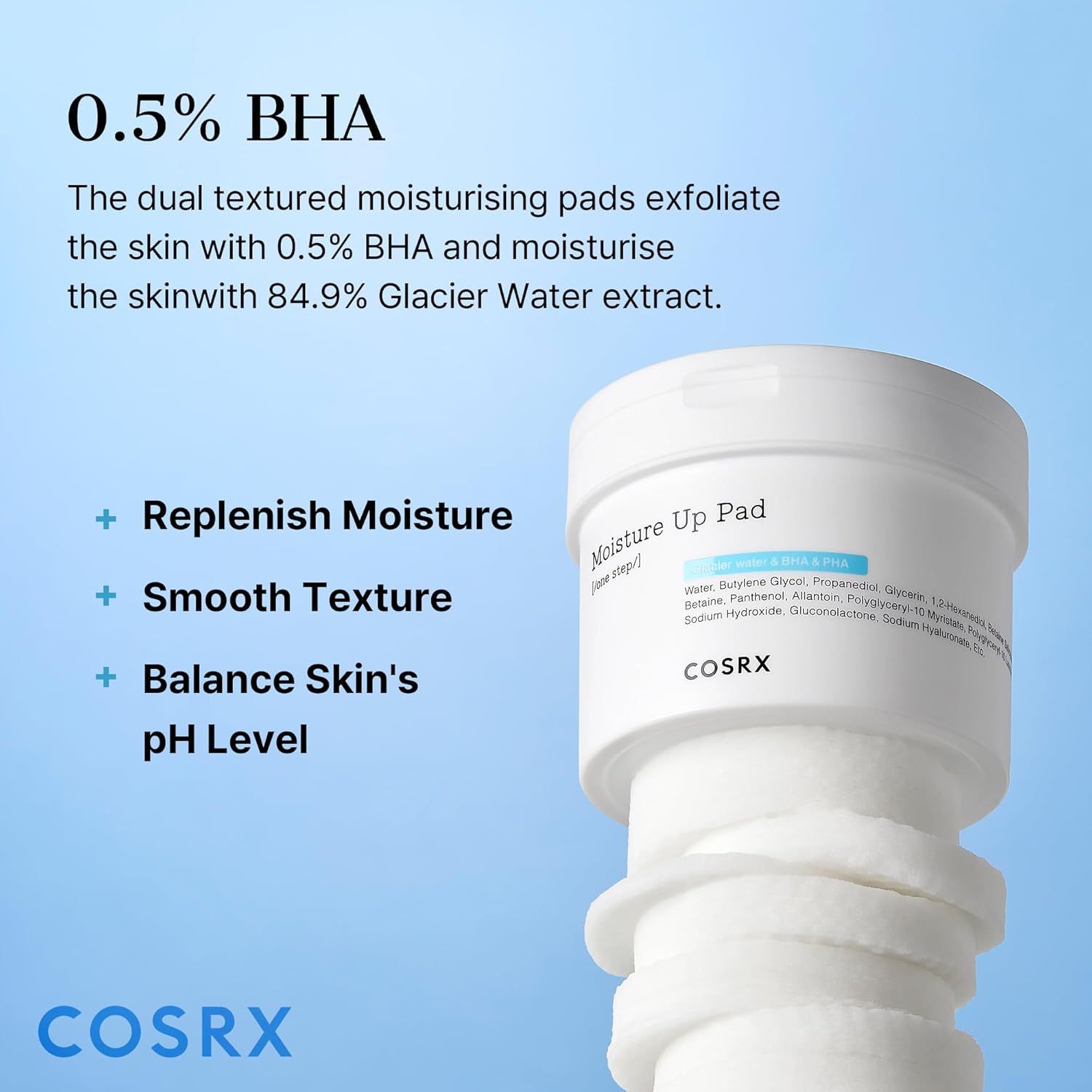 Cosrx One Step Moisture Up Pad 70 Pads 140ml