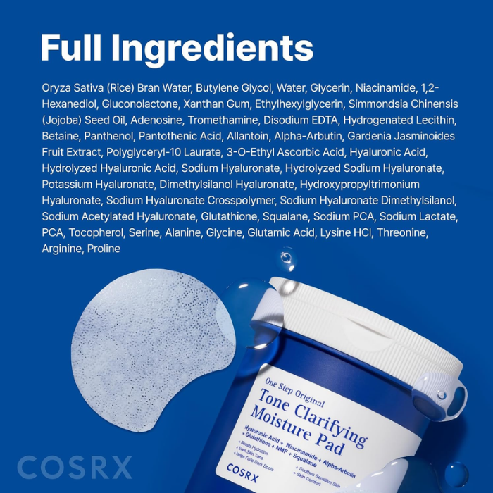 CosRx One Step Original Tone Clarifying Pad 230ml 100's