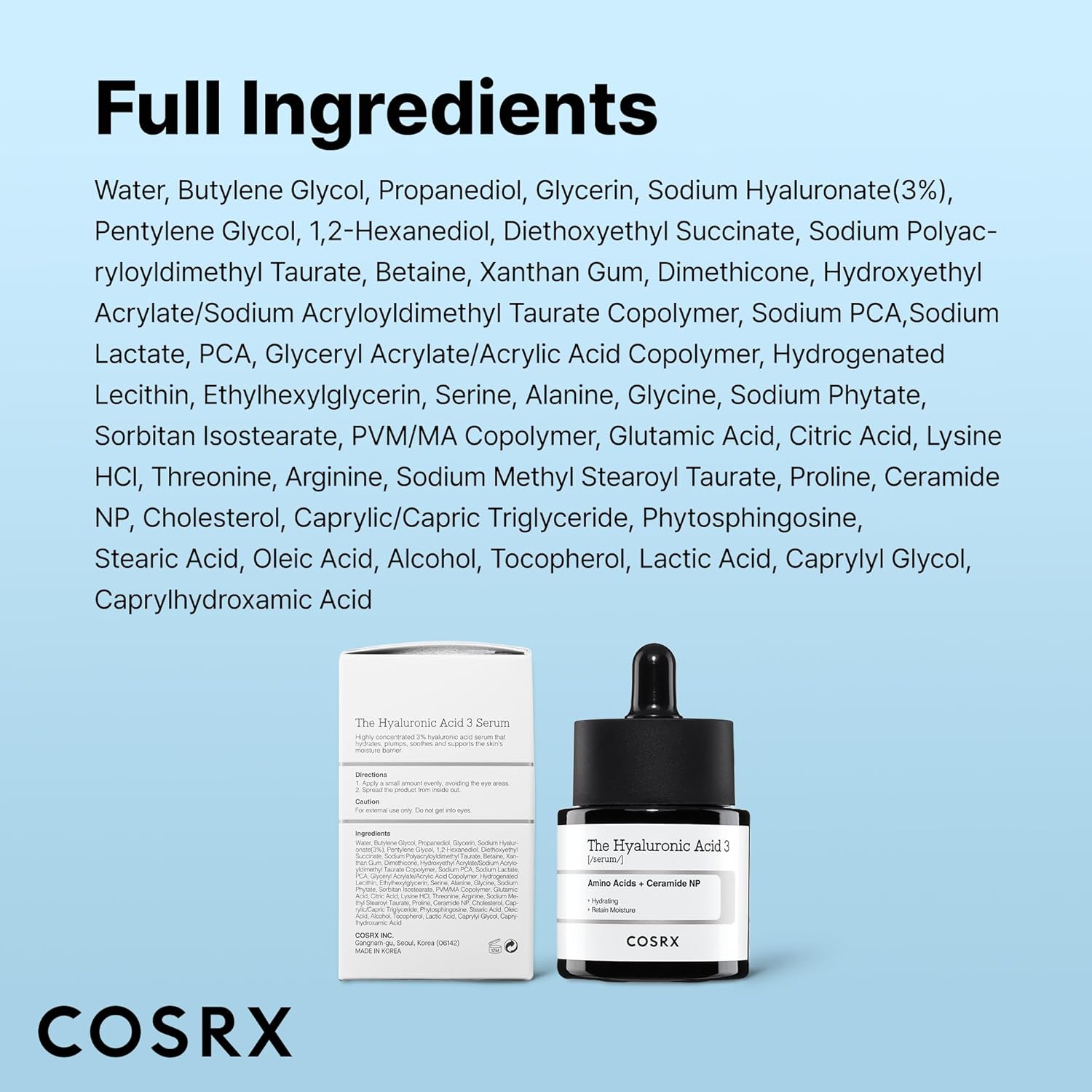 Cosrx The Hyaluronic Acid 3 Serum 20ml