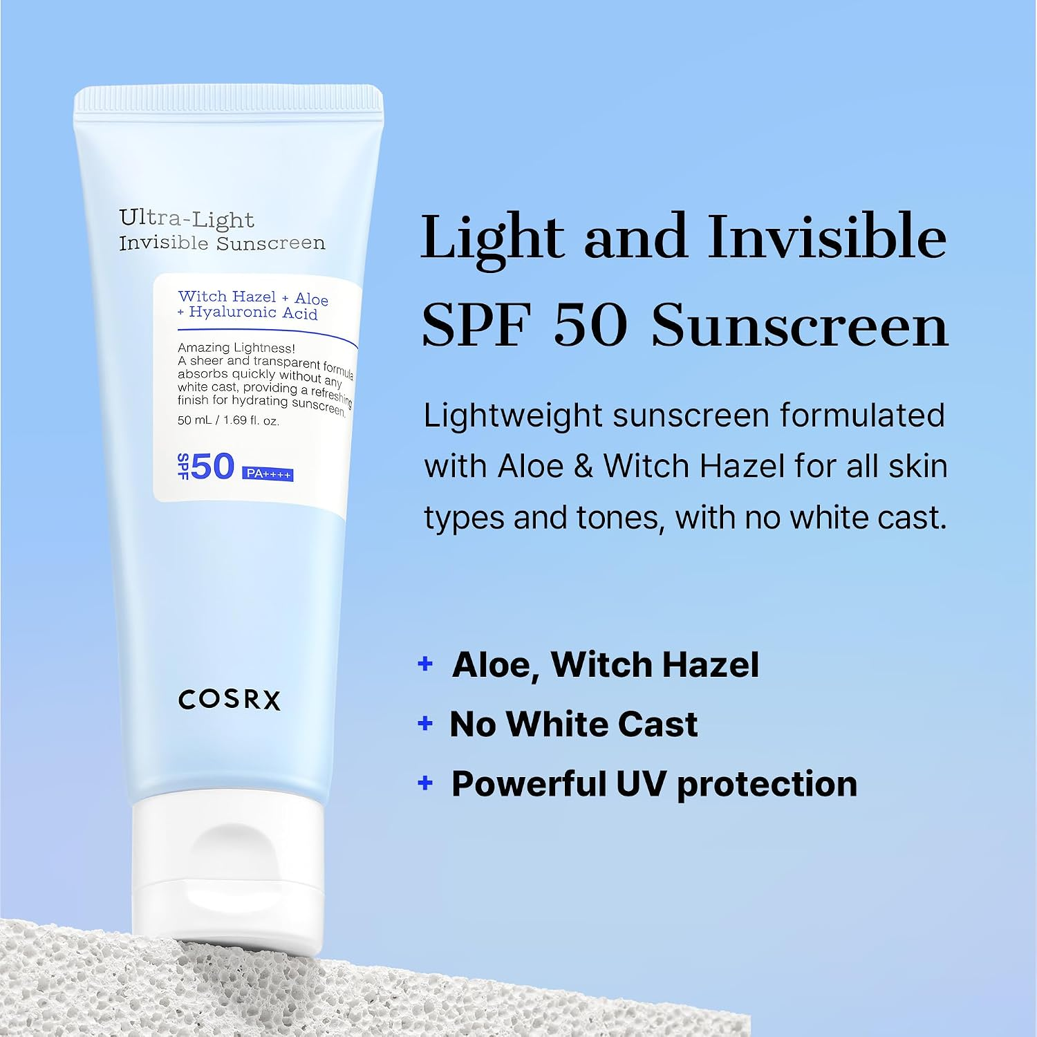 CosRx Ultra-Light SPF50+ Invisible Sunscreen 50ml