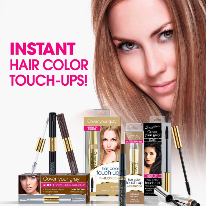 Cover Your Gray Touch Up Brush-In Wand Black 7 g
