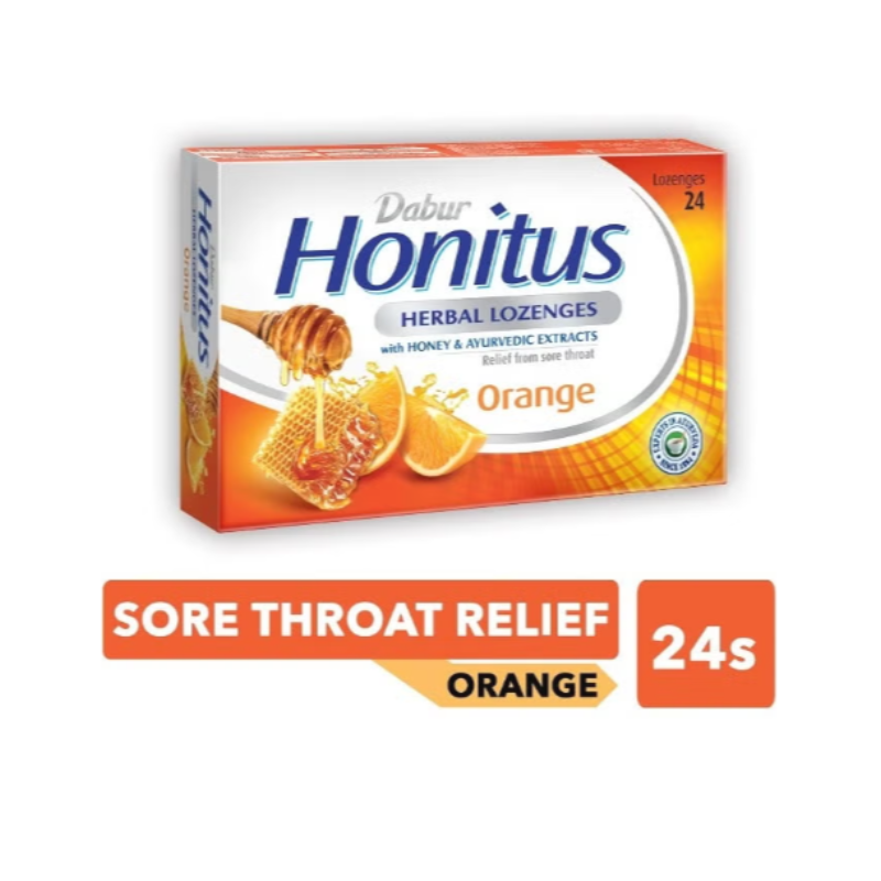 Dabur Honitus Herbal Lozenges Orange 24's