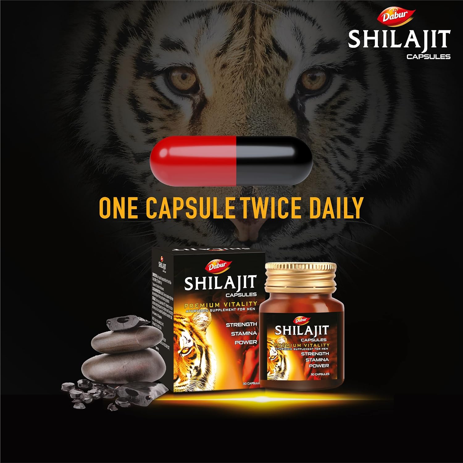 Dabur Shilajit Cap 30s Bottle