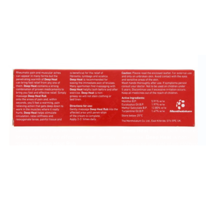 Deep Heat Rub 100 g Tube