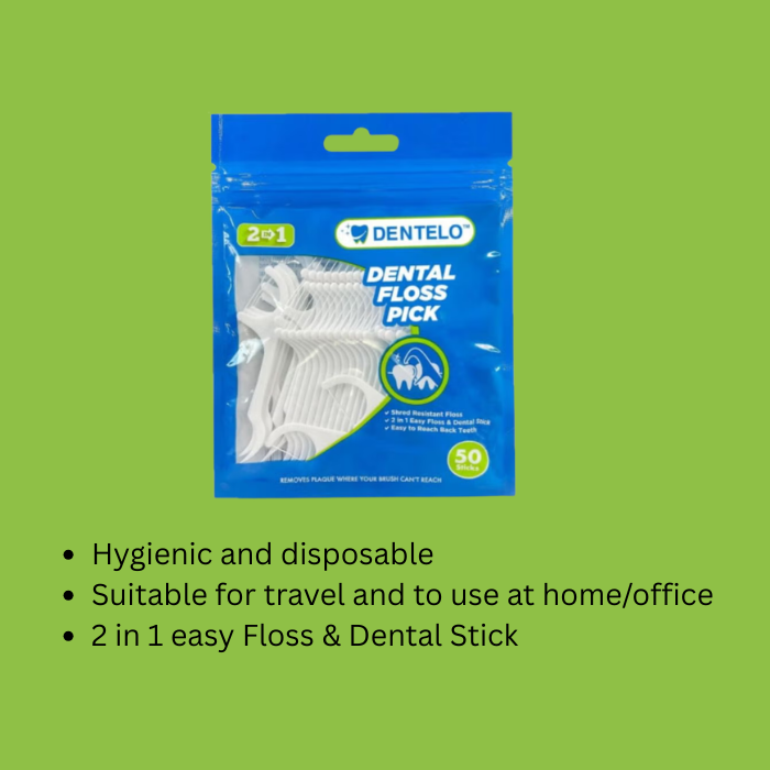 Dentelo Dental Floss Pick 50pcs