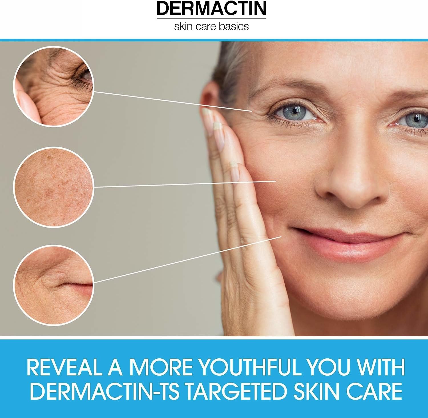 قناع مقشر للوجه المضيء بالذهب من Dermactin-Ts- وزن 50 جم