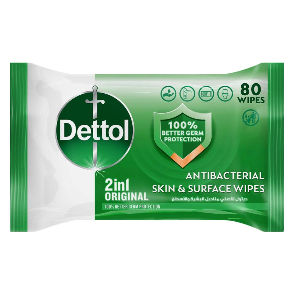 Dettol Antibacterial Wipes 80's