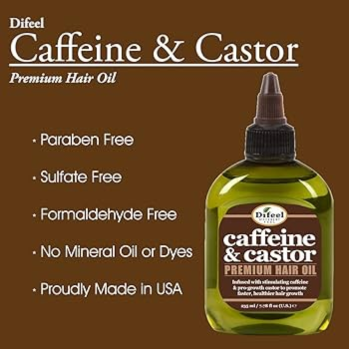 Difeel Caffeine & Castor Premium Hair Oil 75ml
