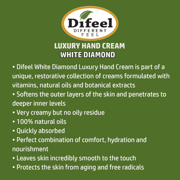 Difeel Hand Cream White Diamond 40 g