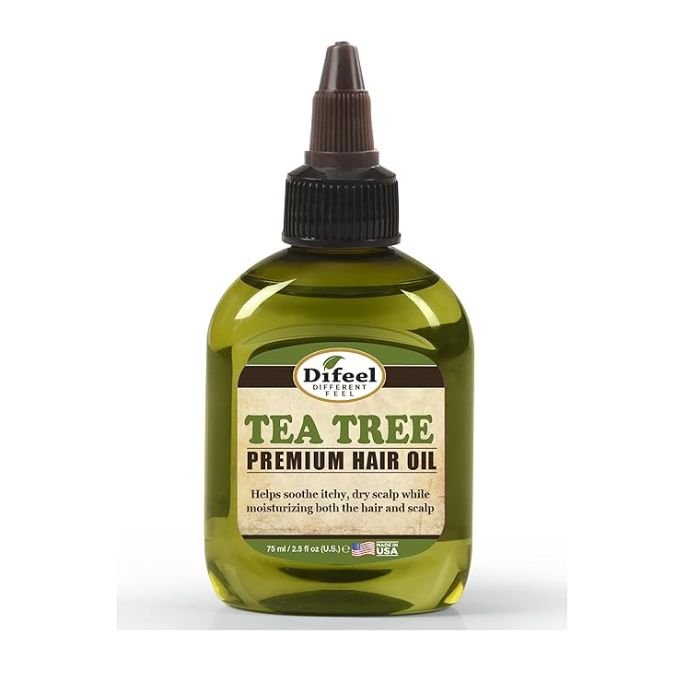 Difeel Premium Natural Hair Oil Tea Tree 75ml Twin Pack