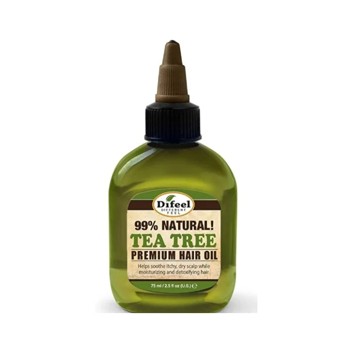 Difeel Premium Natural Hair Oil Tea Tree 75ml Twin Pack