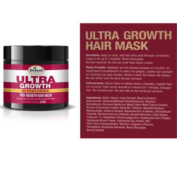 Difeel Ultra Growth Basil & Castor Hair Mask 354.9g