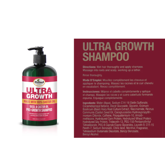 Difeel Ultra Growth Pro-Growth Shampoo 354.9 ml