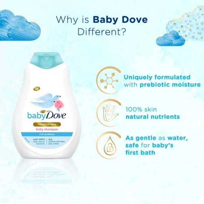 Dove Baby Sensitive Rich Moisture Shampoo 400ml