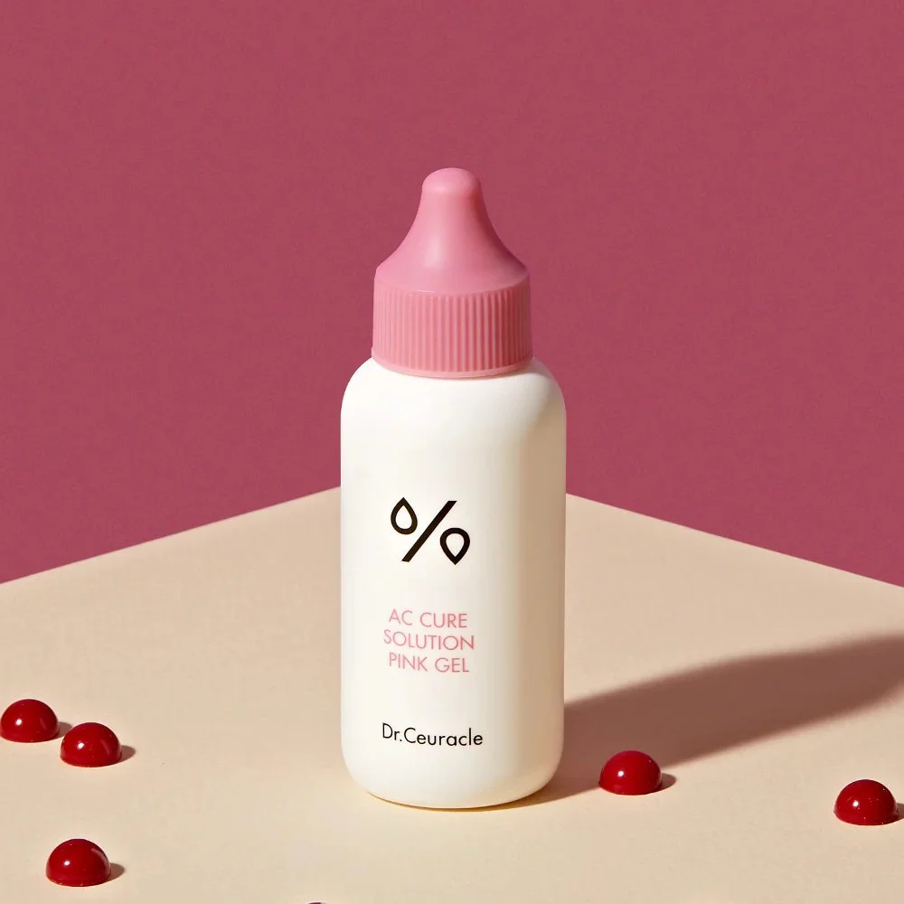 Dr. Ceuracle AC Cure Solution Pink Gel Cleanser, Mild Subacidic for Sensitive Skin, 50ml