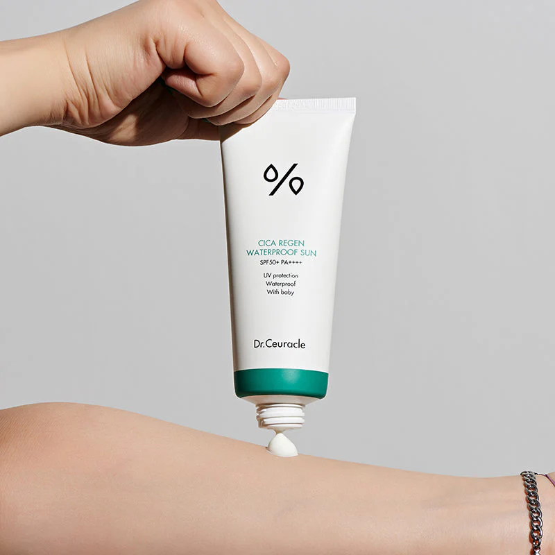 Dr. Ceuracle Cica Regen Waterproof Sun (SPF50+) Face and Body UV Protection, 100ml