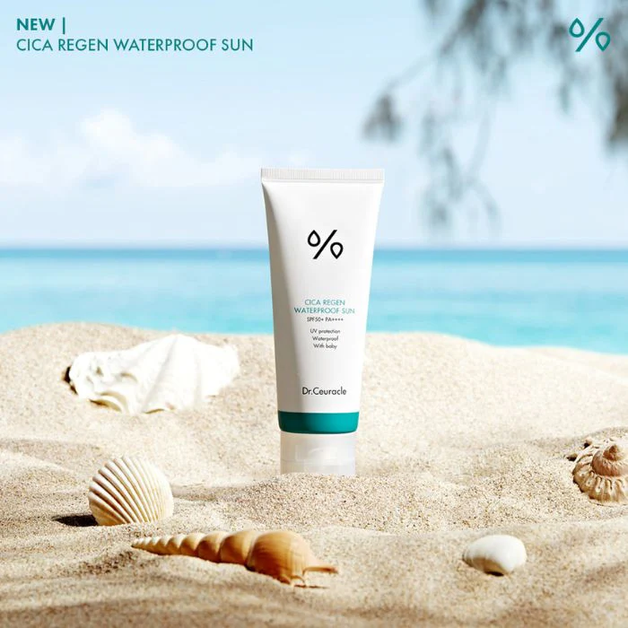 Dr. Ceuracle Cica Regen Waterproof Sun (SPF50+) Face and Body UV Protection, 100ml