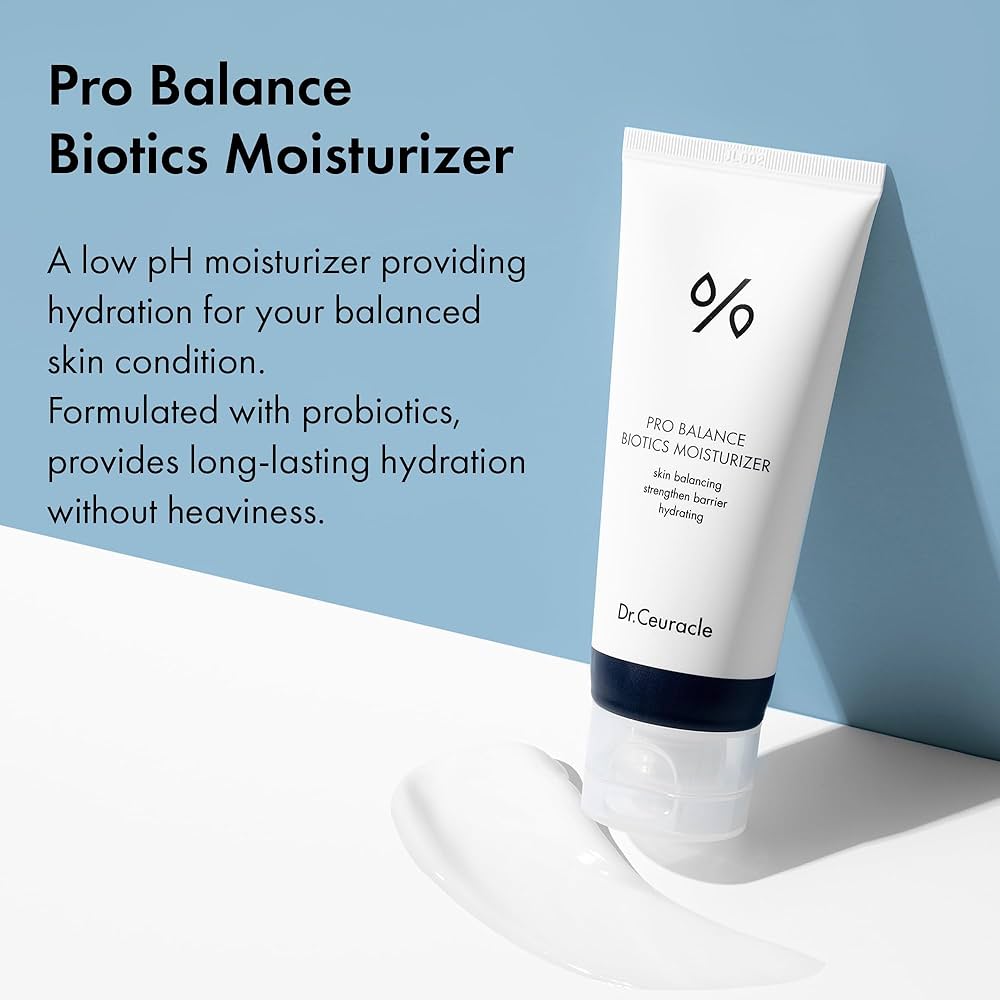 Dr. Ceuracle Pro Balance Biotics Moisturizer, Biomimetic Water Barrier Cream with Probiotic Complex, 100ml