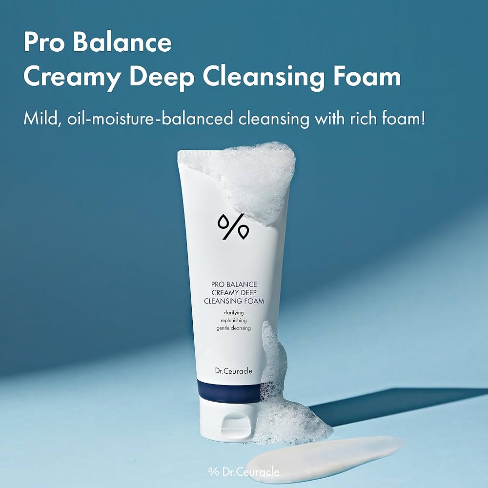 Dr. Ceuracle Pro Balance Creamy Cleansing Foam, Hydrating with Probiotics Complex, 150ml