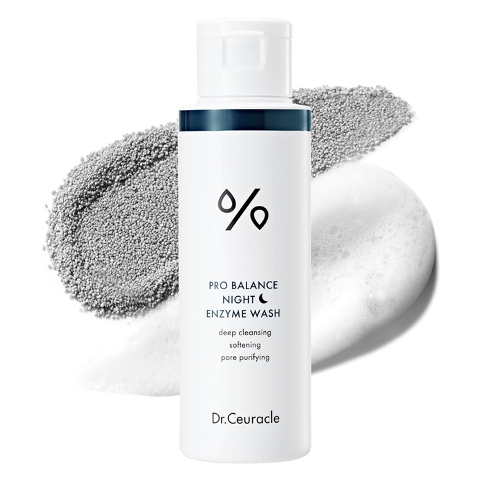 Dr. Ceuracle Pro Balance Night Enzyme Wash, Charcoal Cleanser for Pore Care & Deep Cleansing, 50g