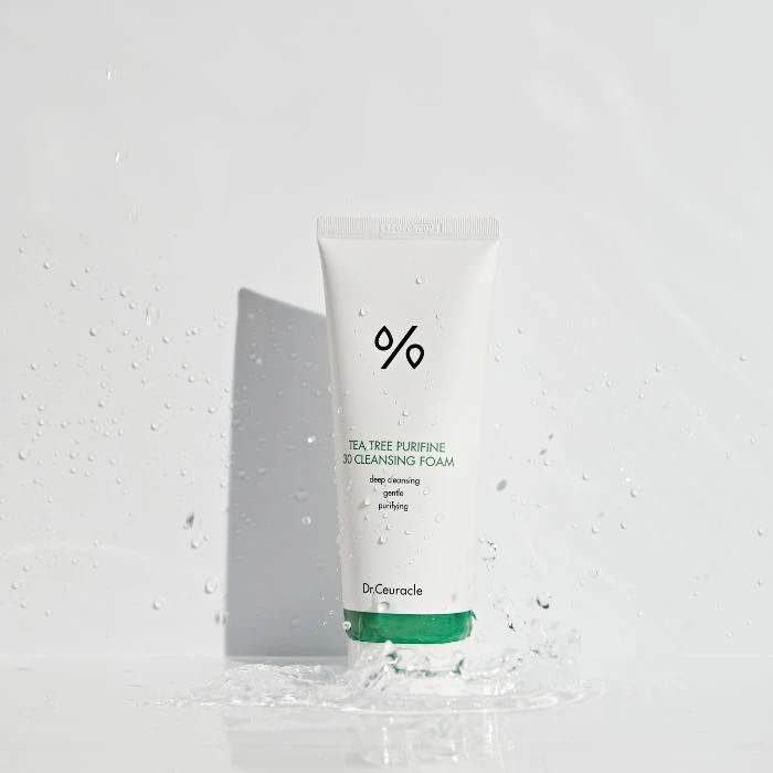 Dr. Ceuracle Tea Tree Purifine Cleansing Foam, Mild Sub-Acidic Cleanser for Sensitive Skin, 150ml