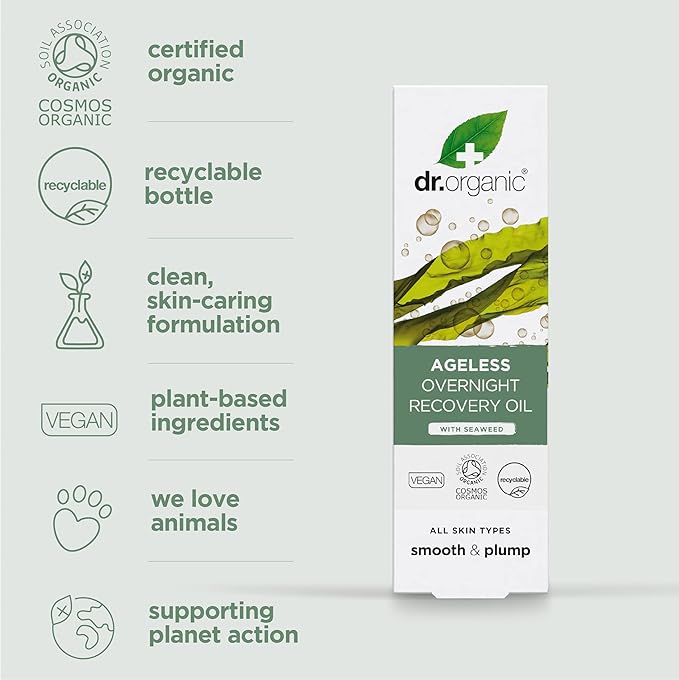 Dr Organic Ageless Overnight Recovery Oil 30ml