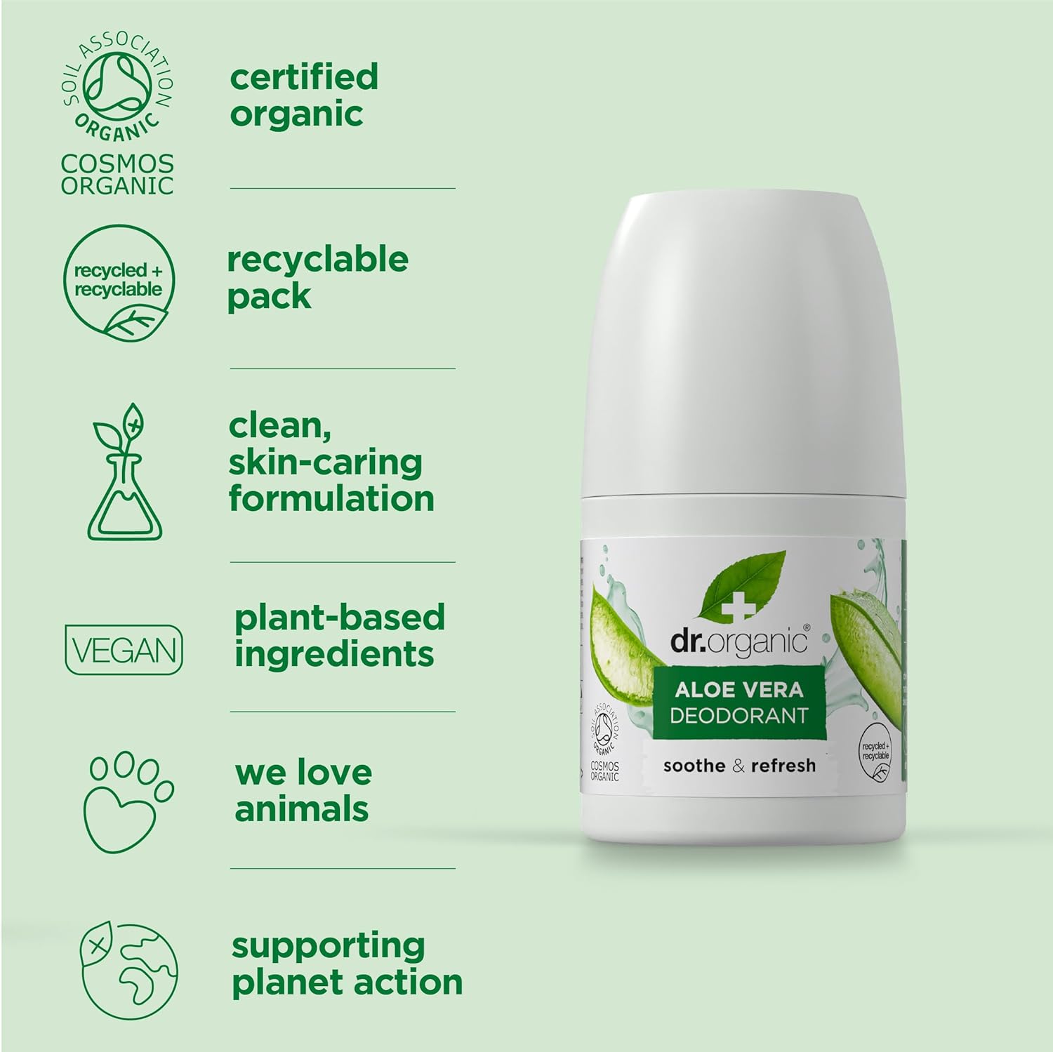Dr. Organic Aloe Vera Deodorant 50ml