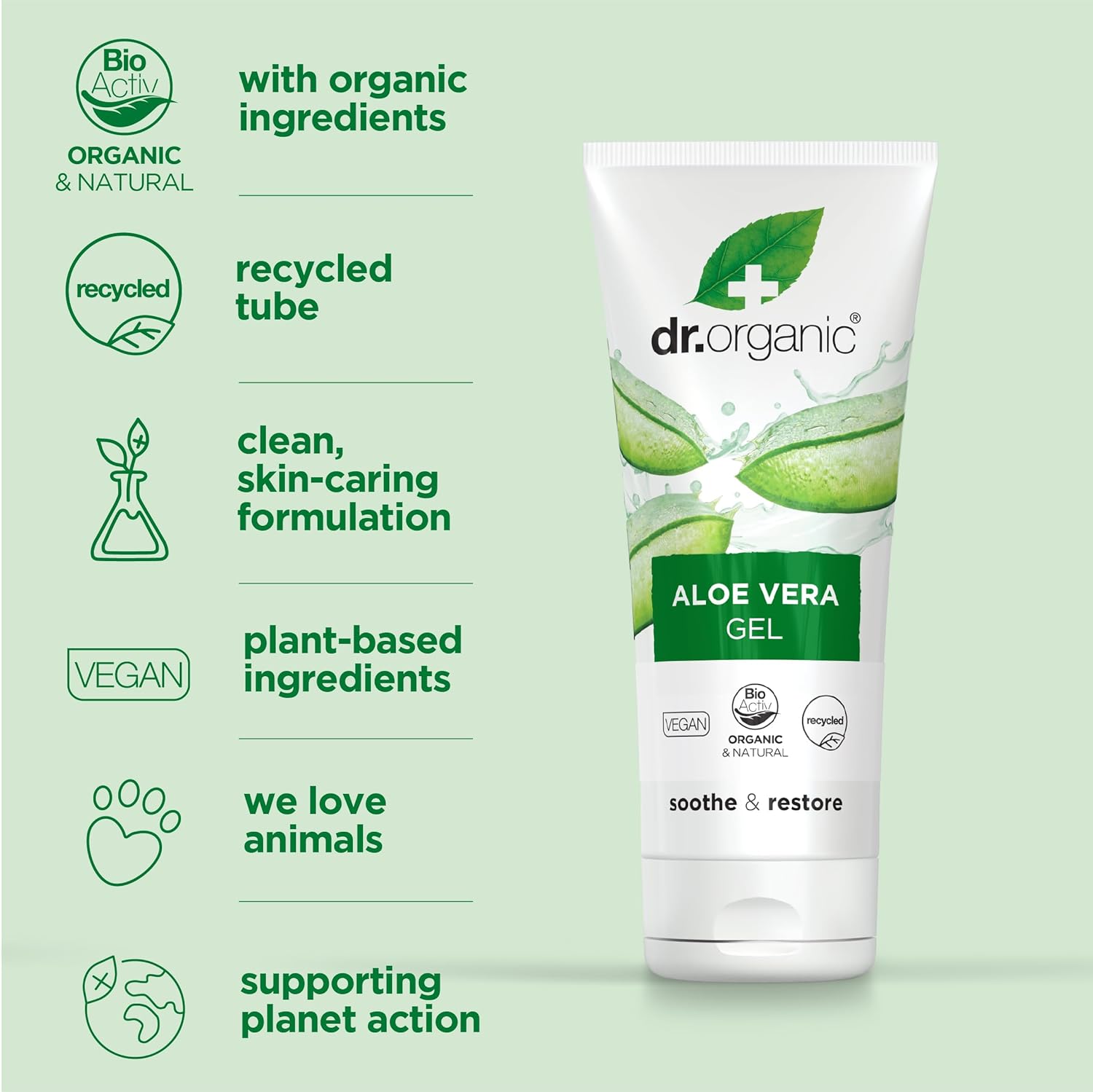 Dr. Organic Aloe Vera Gel 200ml
