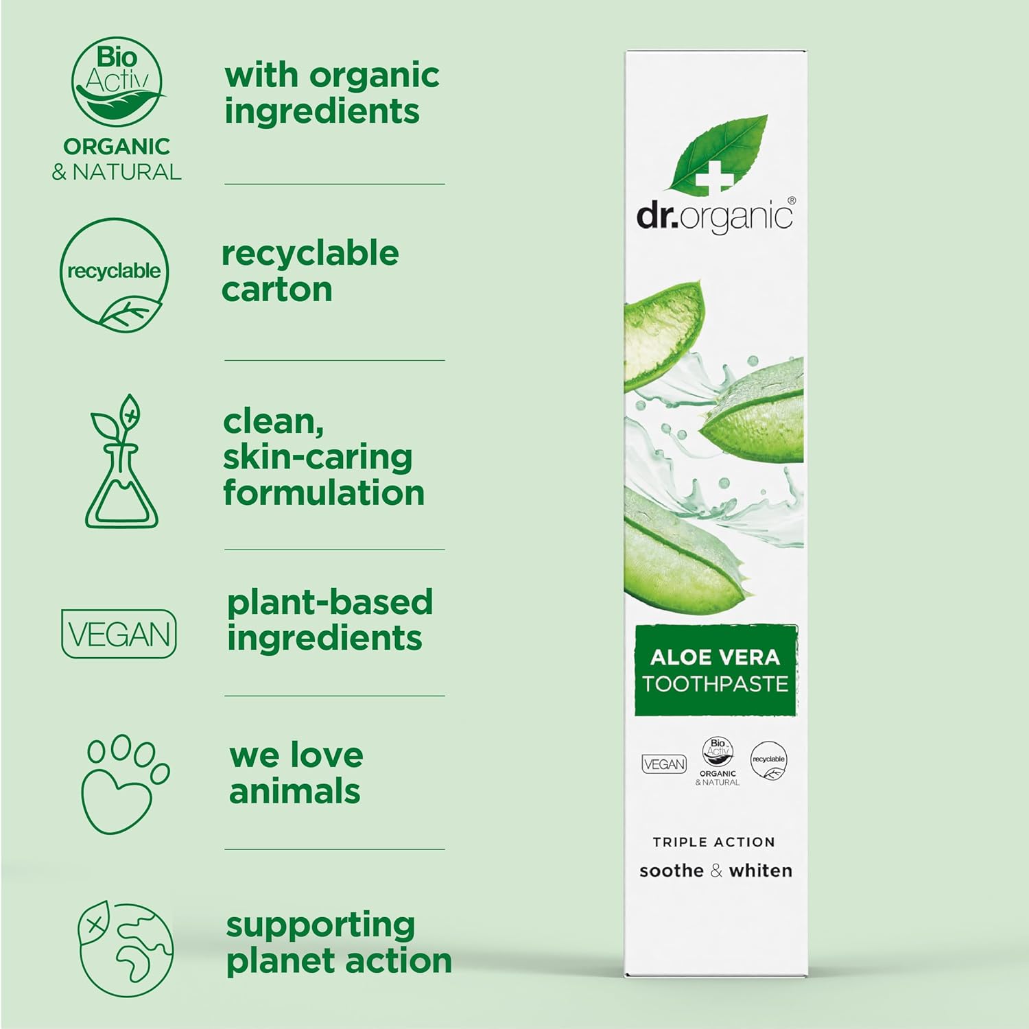 Dr.Organic Aloe Vera Toothpaste 100ml