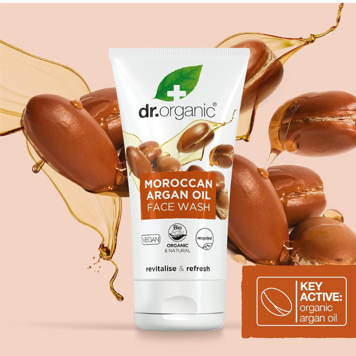 Dr.Organic Moroccan Argan oil Creamy Face Wash - 150ml
