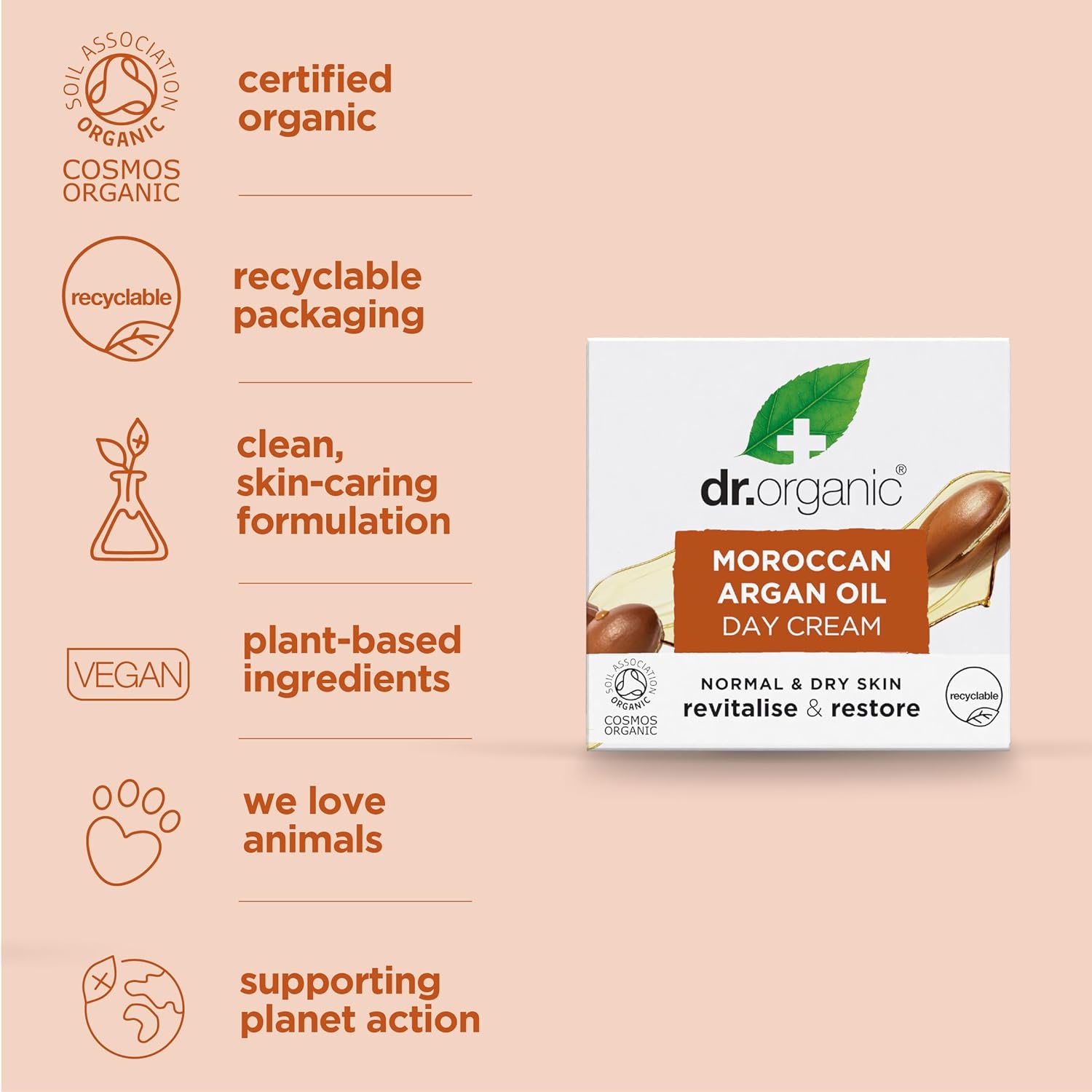Dr. Organic Moroccan Argan Oil Day Cream 50ml