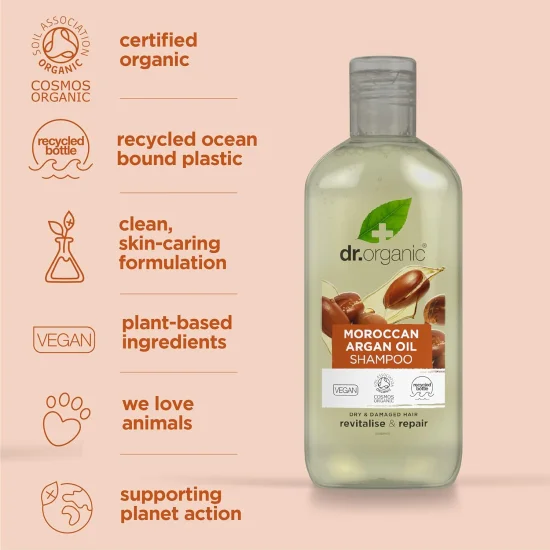 Dr.Organic Moroccan Argan Oil Shampoo-265ml