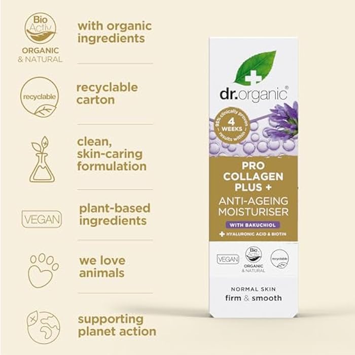 Dr Organic Pro Collagen Plus Bakuchiol Cream 50ml