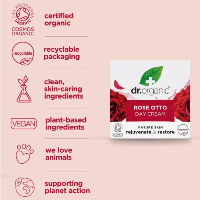 Dr. Organic Rose Otto Day Cream 50ml