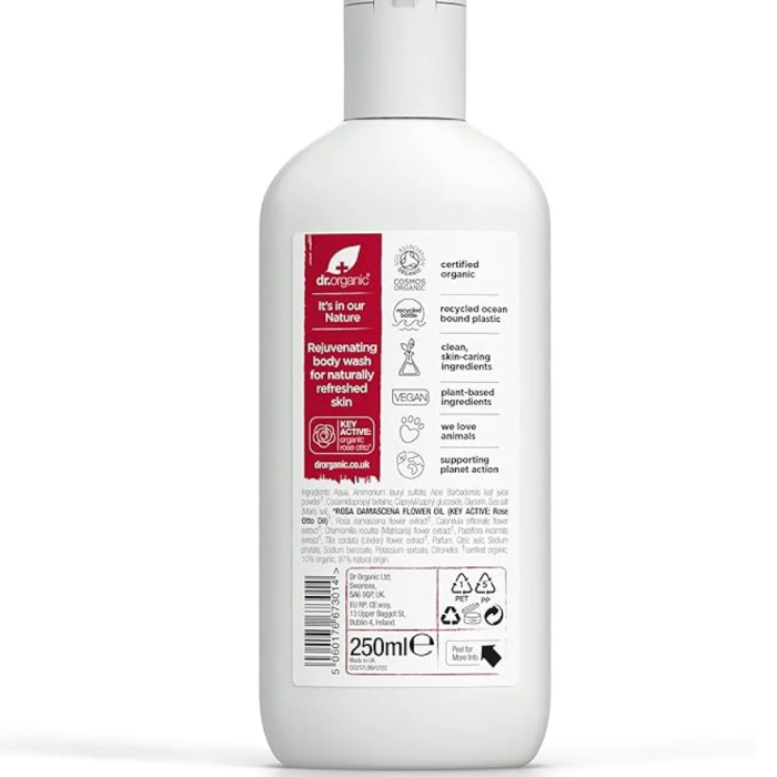 Dr.Organic Rose Body Wash 250ml