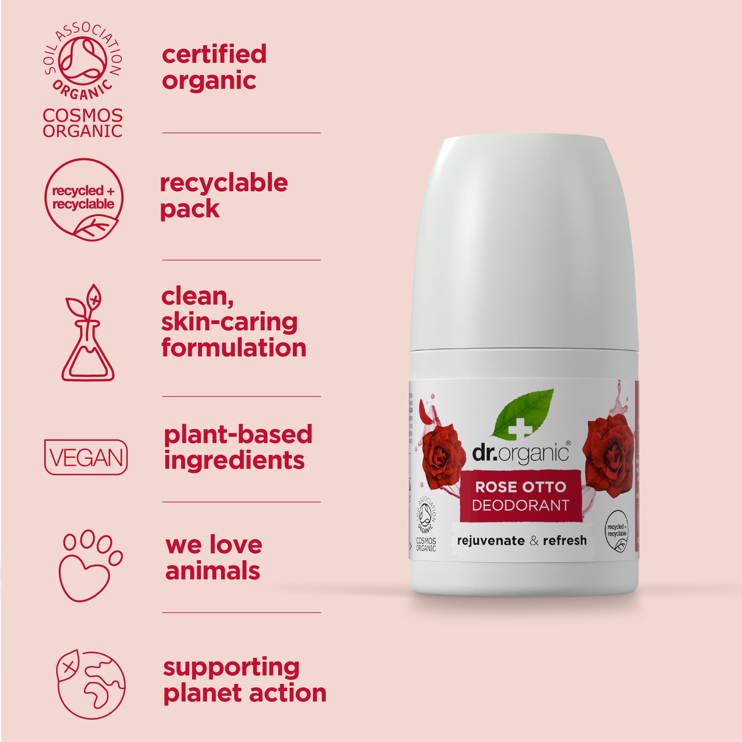 Dr. Organic Rose Deodorant 50ml