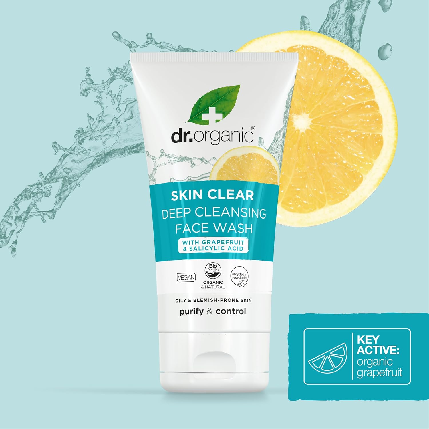 Dr. Organic Skin Clear Deep Cleansing Face Wash 125ml