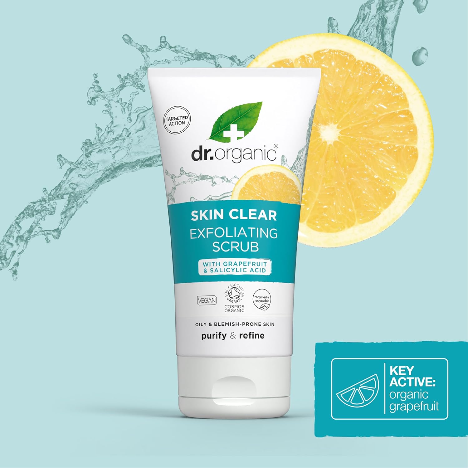 Dr. Organic Skin Clear Exfoliating Scrub 150ml