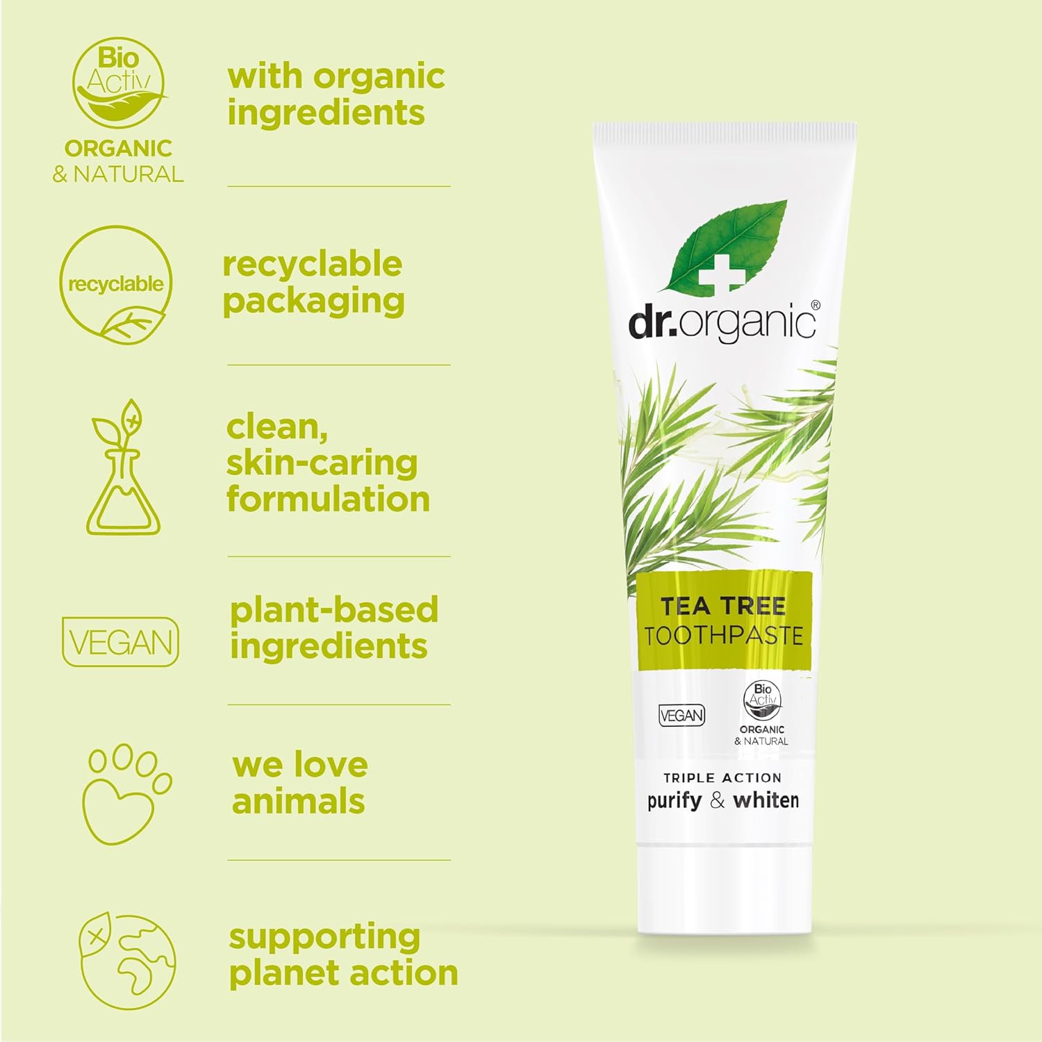 Dr. Organic Tea Tree Toothpaste 100ml