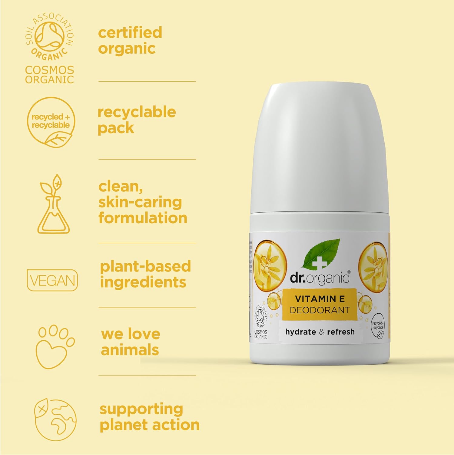 Dr.Organic Vitamin E Deodorant 50ml