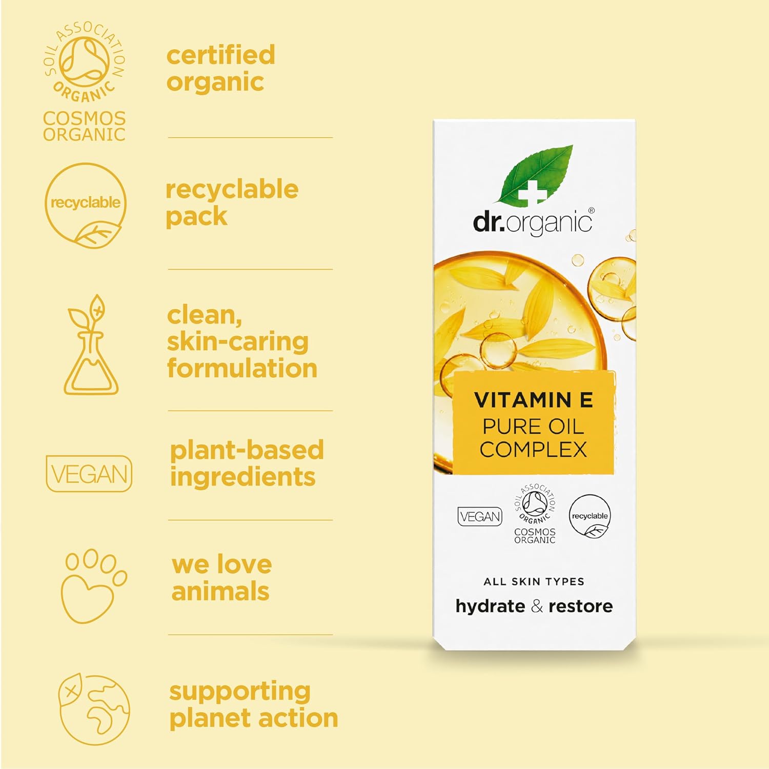Dr. Organic Vitamin E Pure Oil 50ml