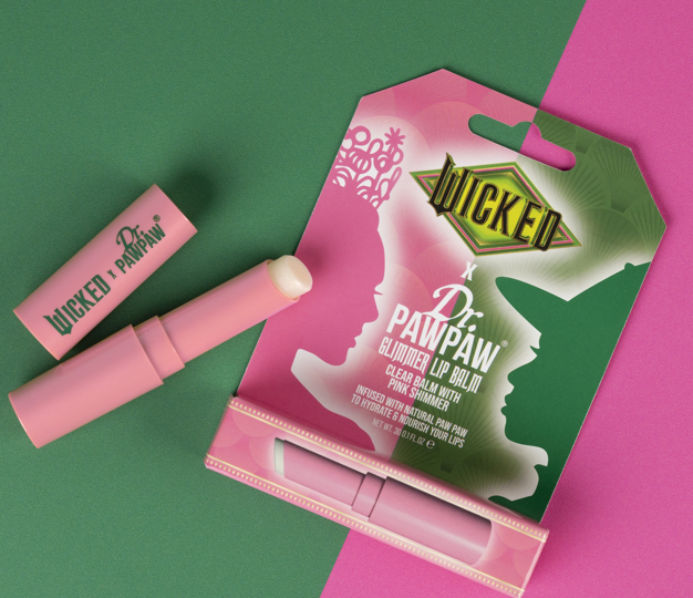 Dr. Pawpaw Wicked Glimmer Lip Balm, Moisturizing, Nourishing and Pink Shimmer Treatment - 3g