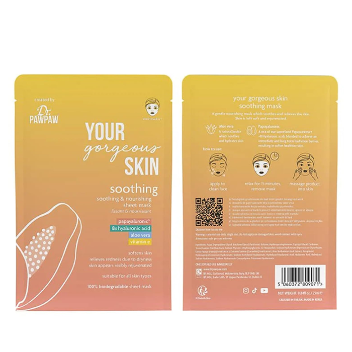 Dr Pawpaw Soothing Sheet Mask 25ml